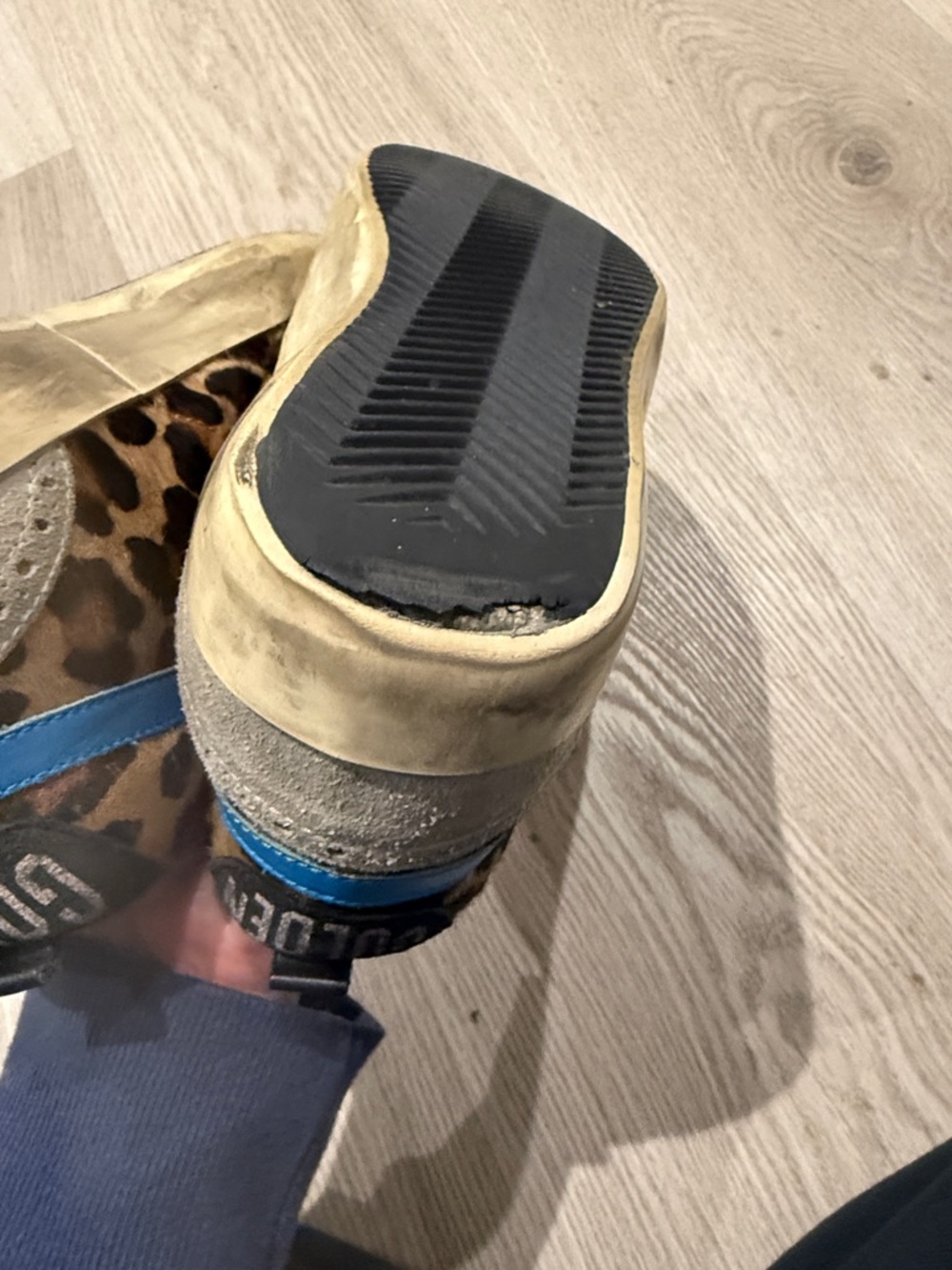 Golden Goose Midstar Leopard Pony Hair Sneakers - Picture 6 of 7